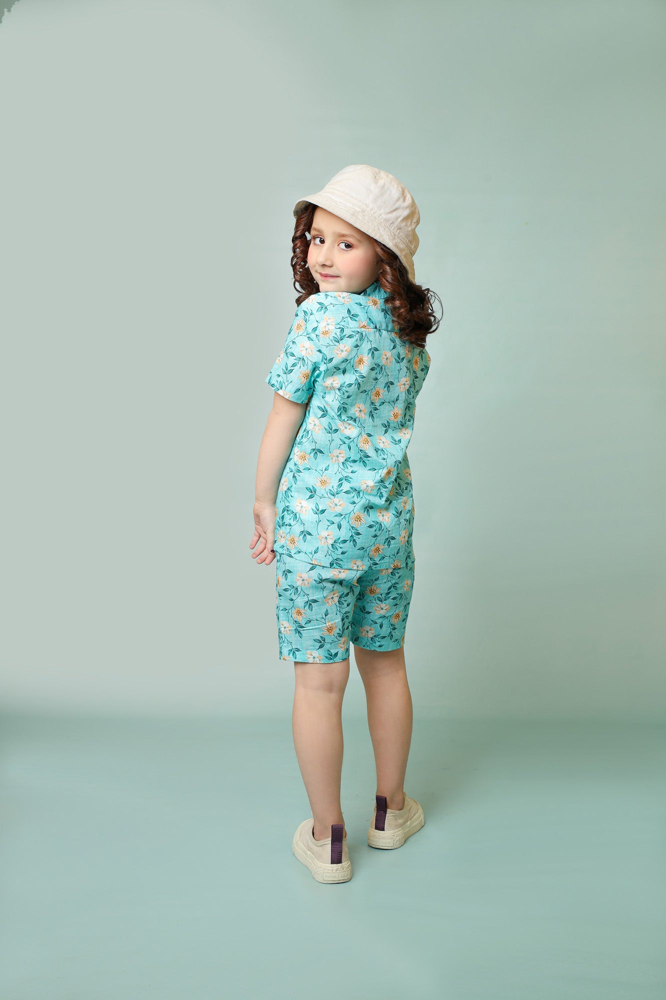 Me&Mum Girls' Nicker Shirt Set – Trendy & Comfortable Kidswear 25SB005-02-FRZ