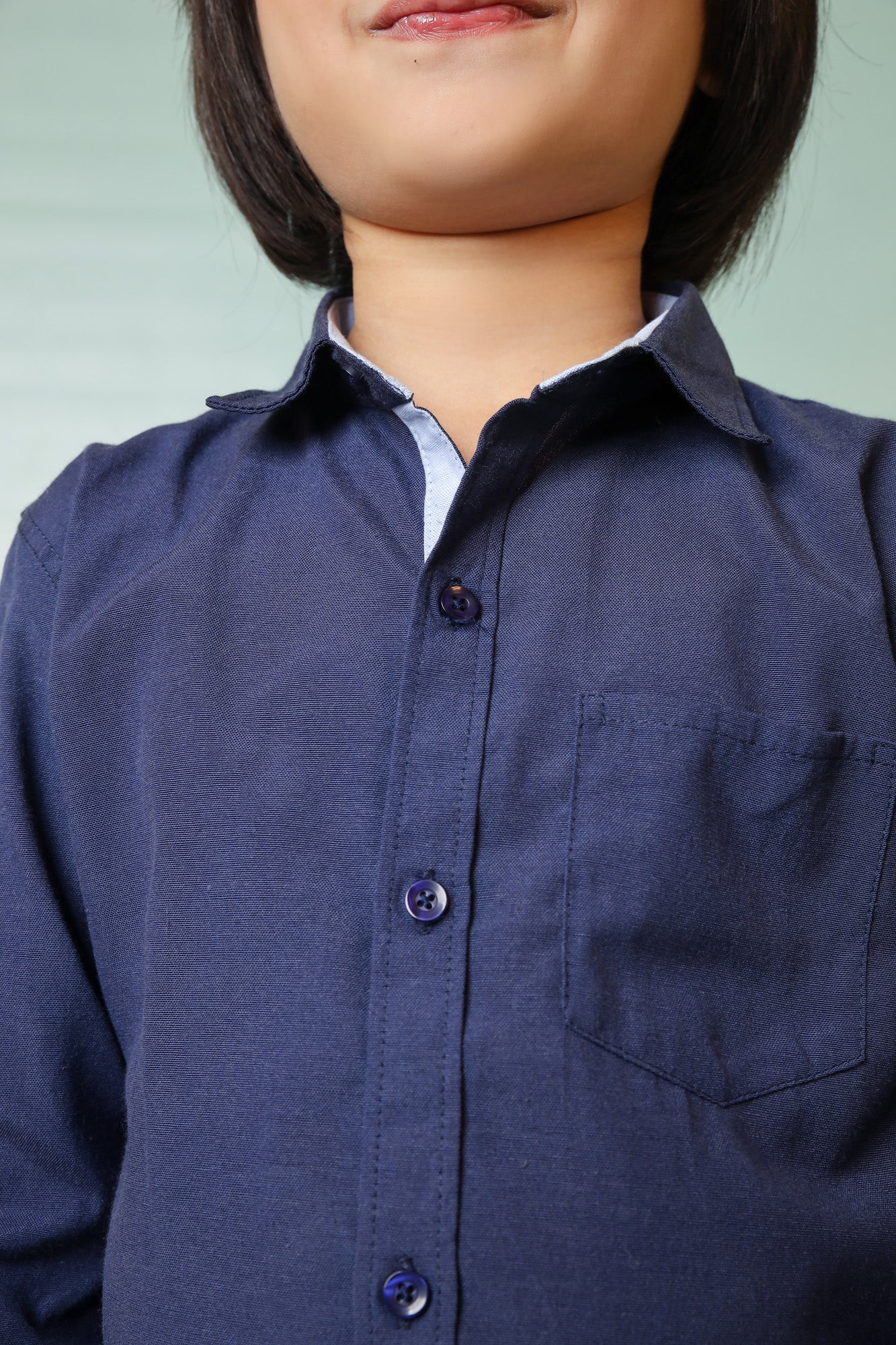Me&Mum Boys' Casual Shirt – Navy Blue25SB003-02Y-MUL