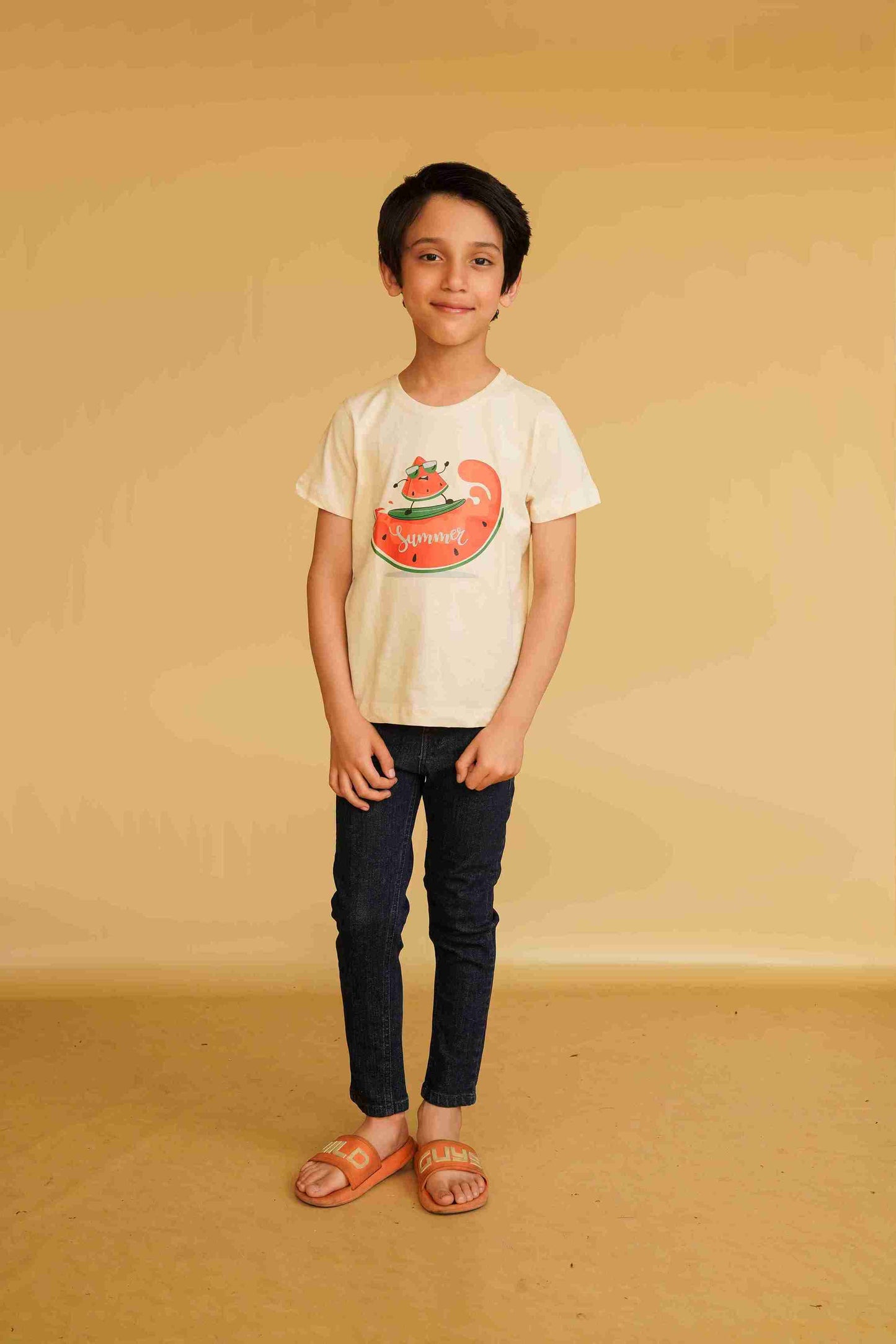 Boys' White T-Shirt – Classic, Soft & Comfortable