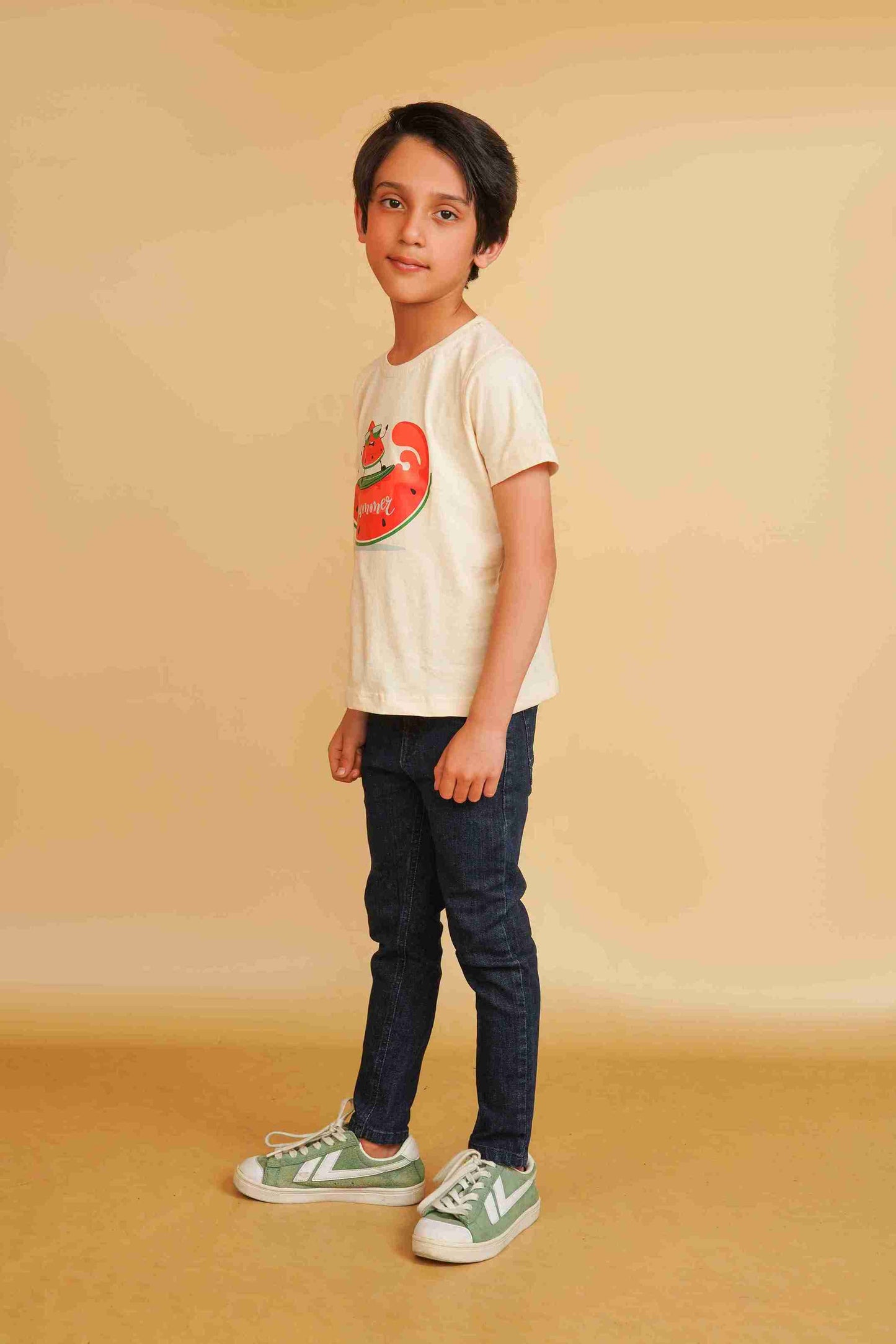 Boys' White T-Shirt – Classic, Soft & Comfortable