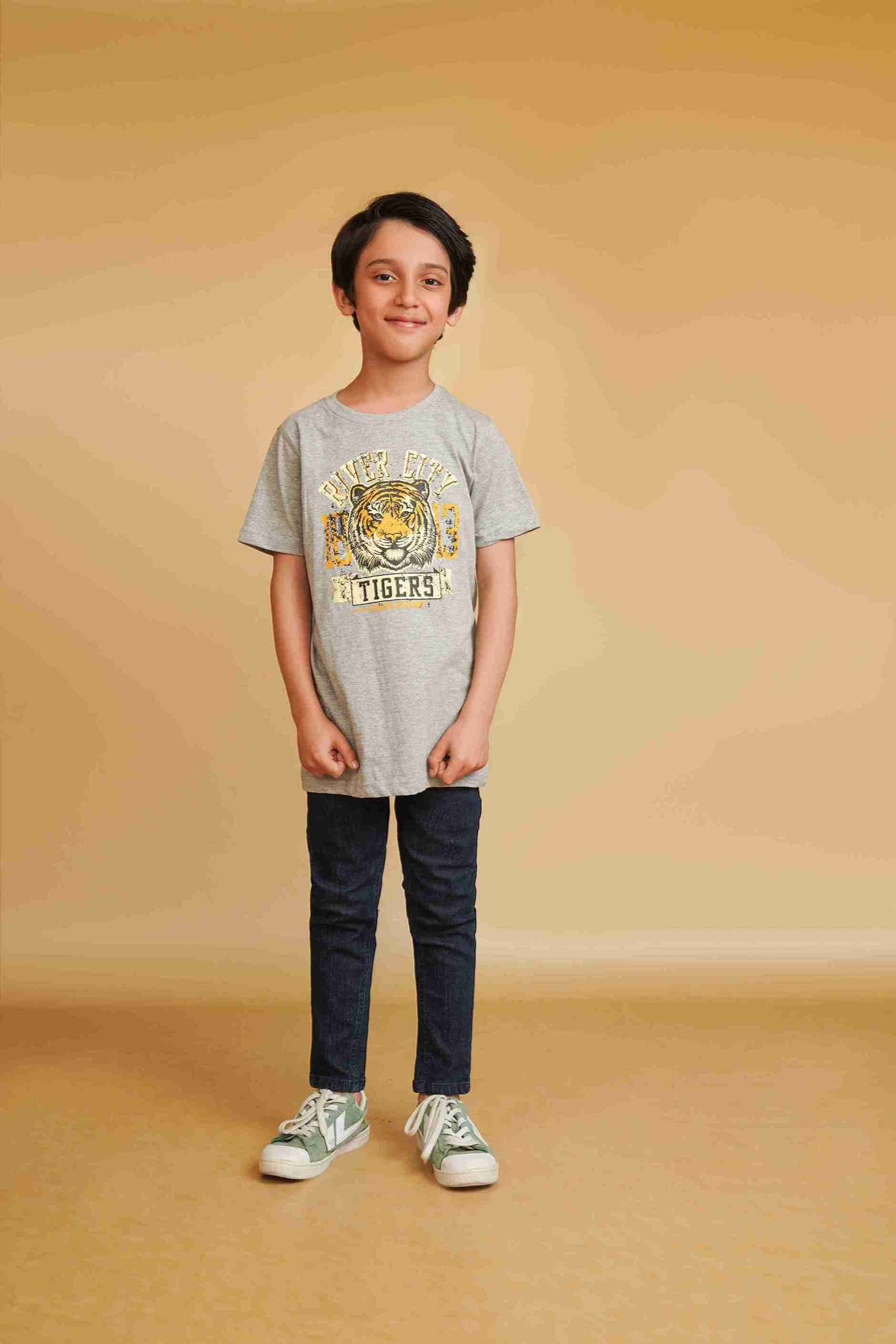 Boys' Gray T-Shirt | Soft & Versatile – Me&Mum