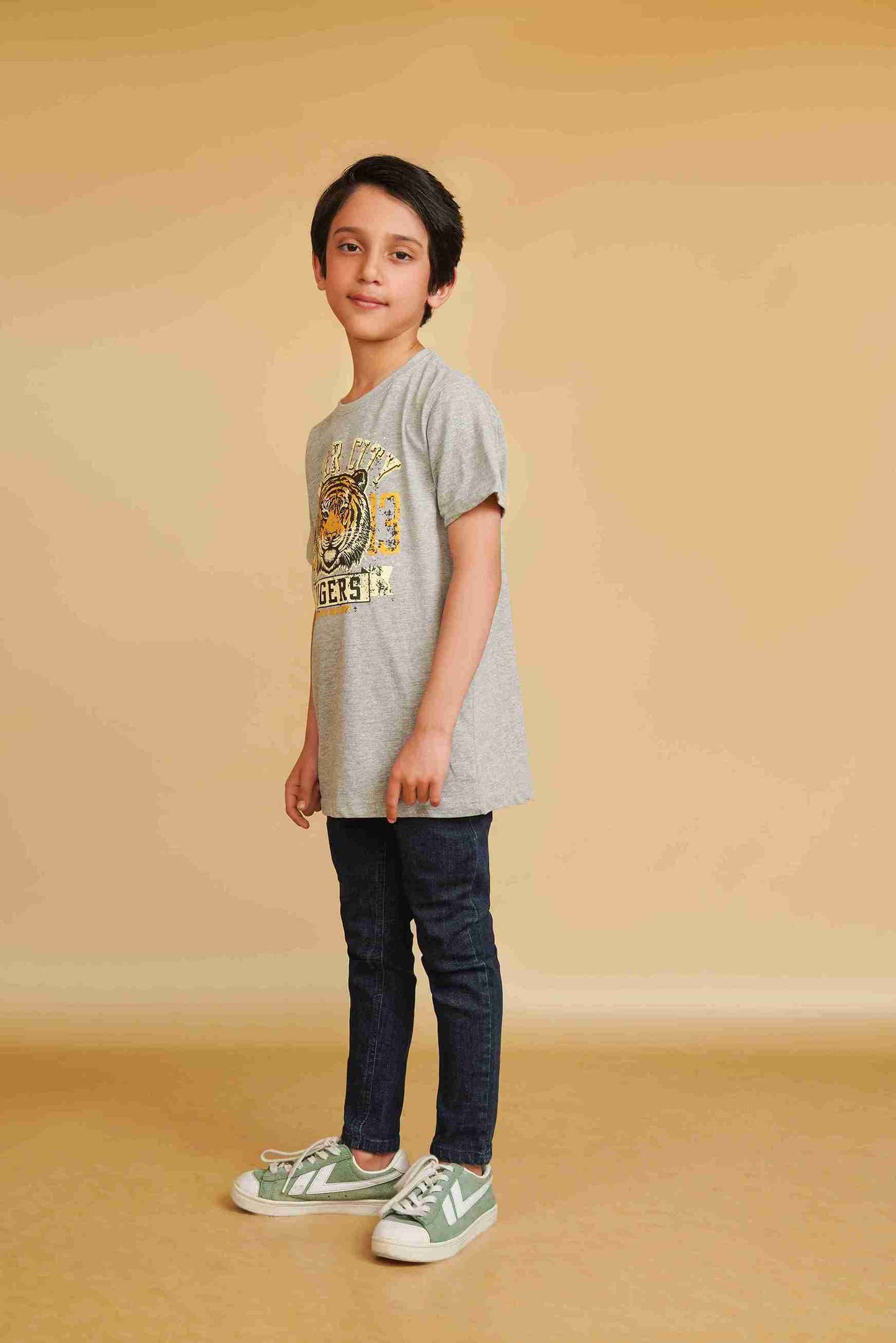 Boys' Gray T-Shirt | Soft & Versatile – Me&Mum