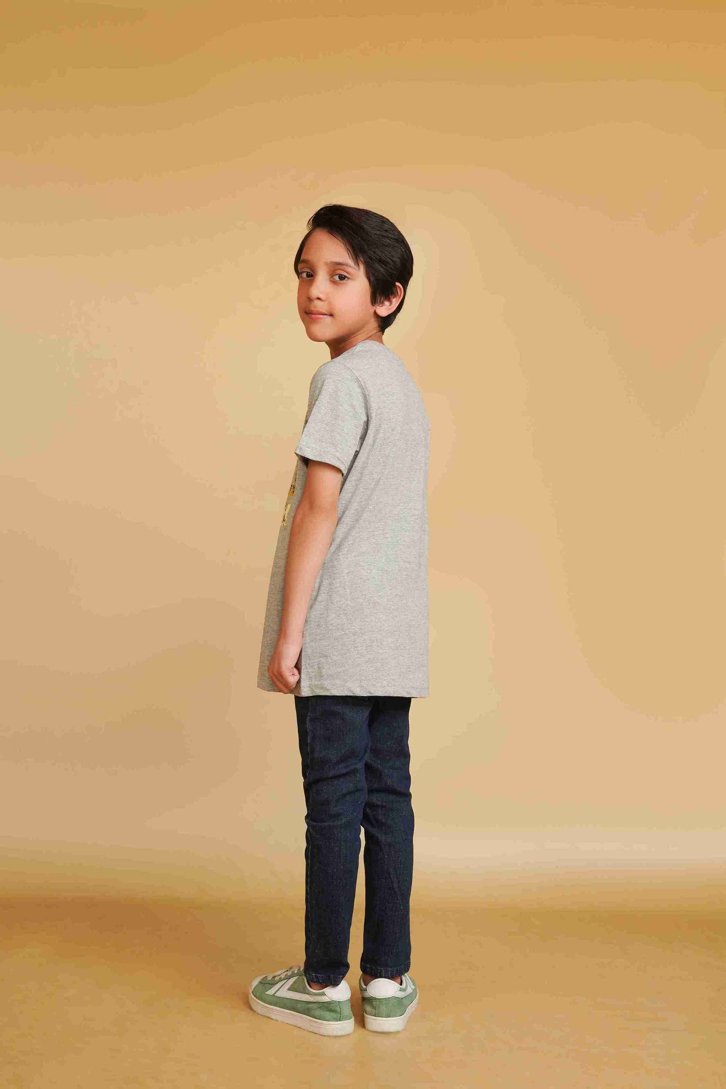 Boys' Gray T-Shirt | Soft & Versatile – Me&Mum
