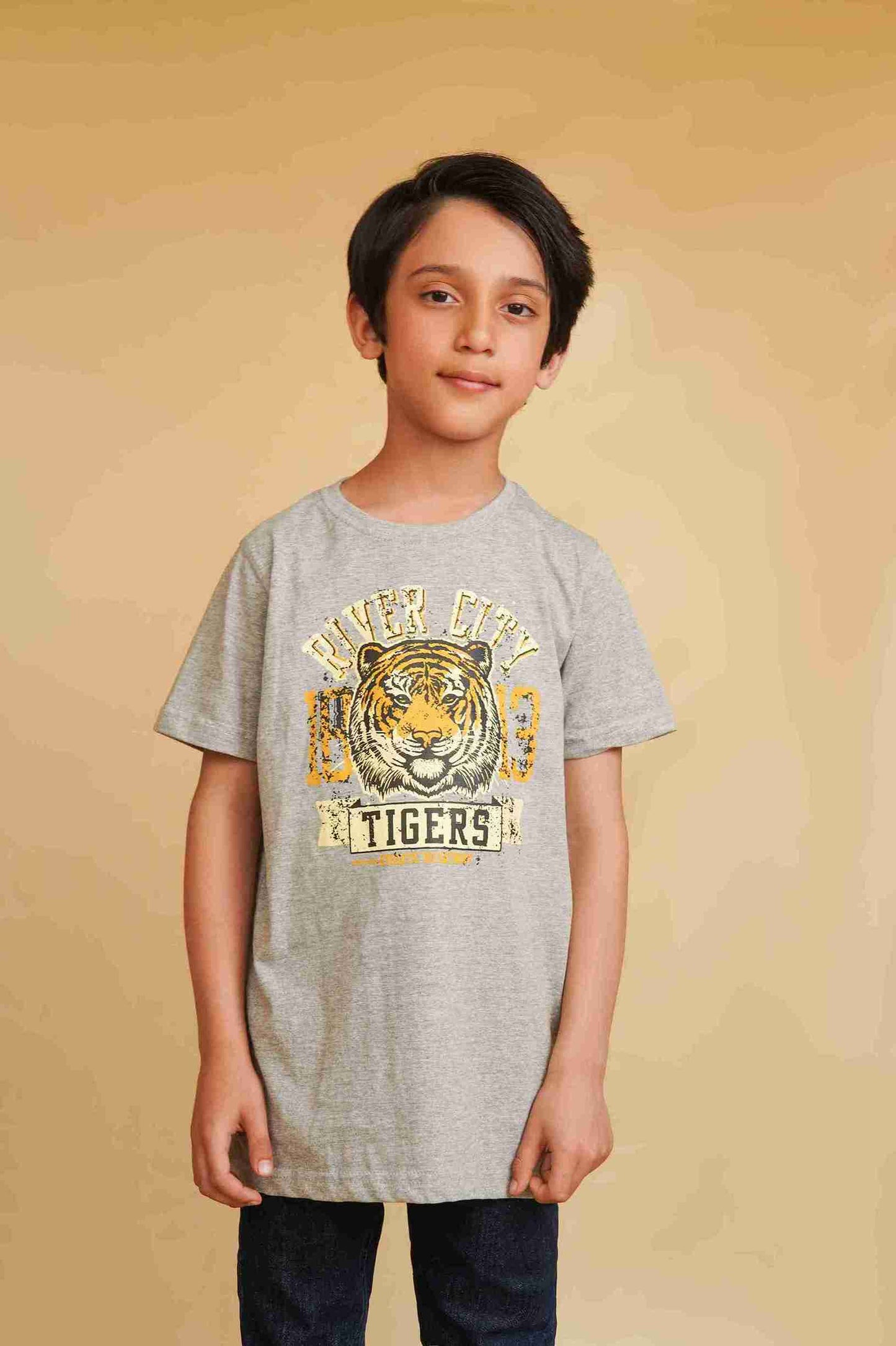 Boys' Gray T-Shirt | Soft & Versatile – Me&Mum