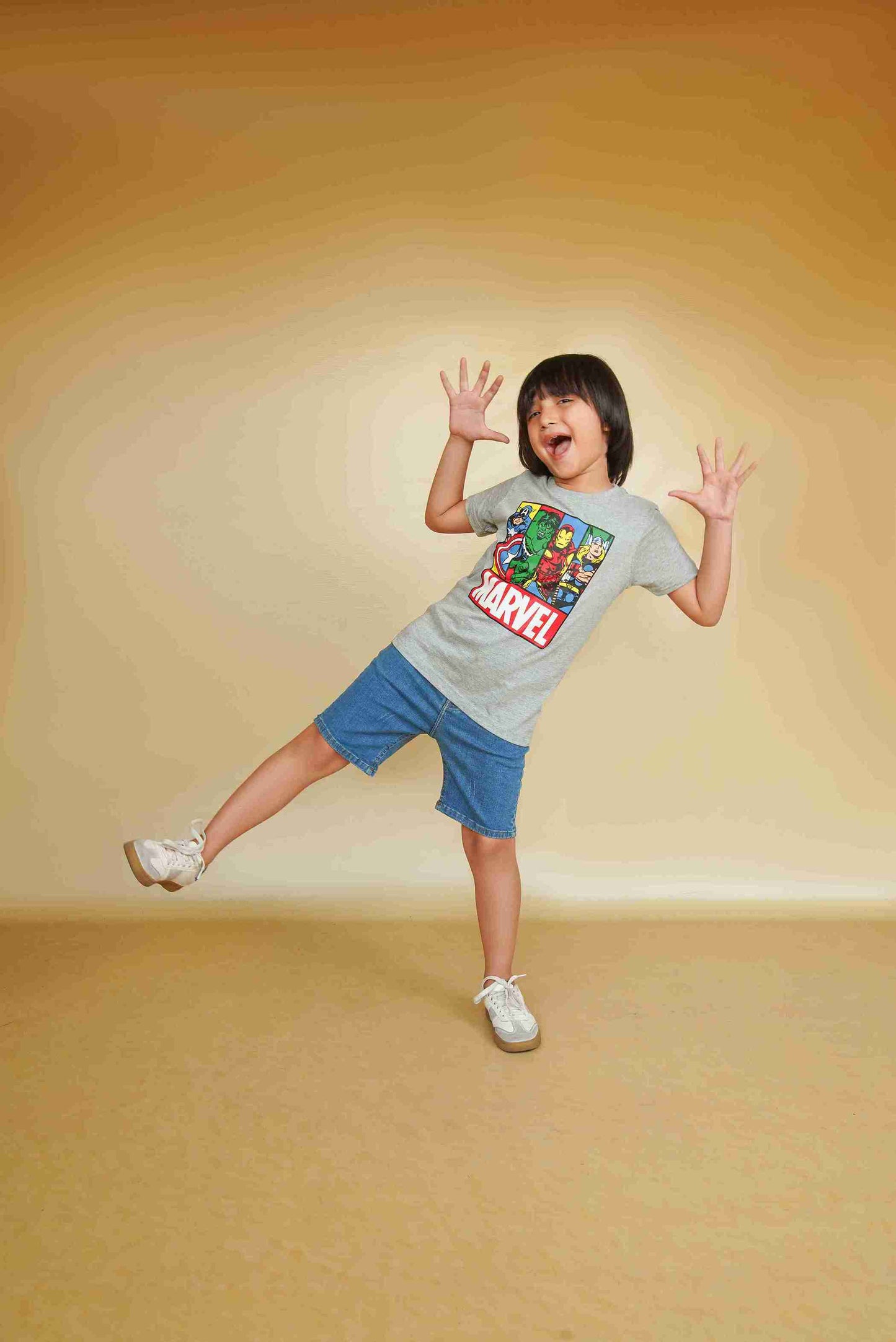 Boys Gray T-Shirt | Soft & Versatile – Me&Mum 25SB034-02Y-GRY