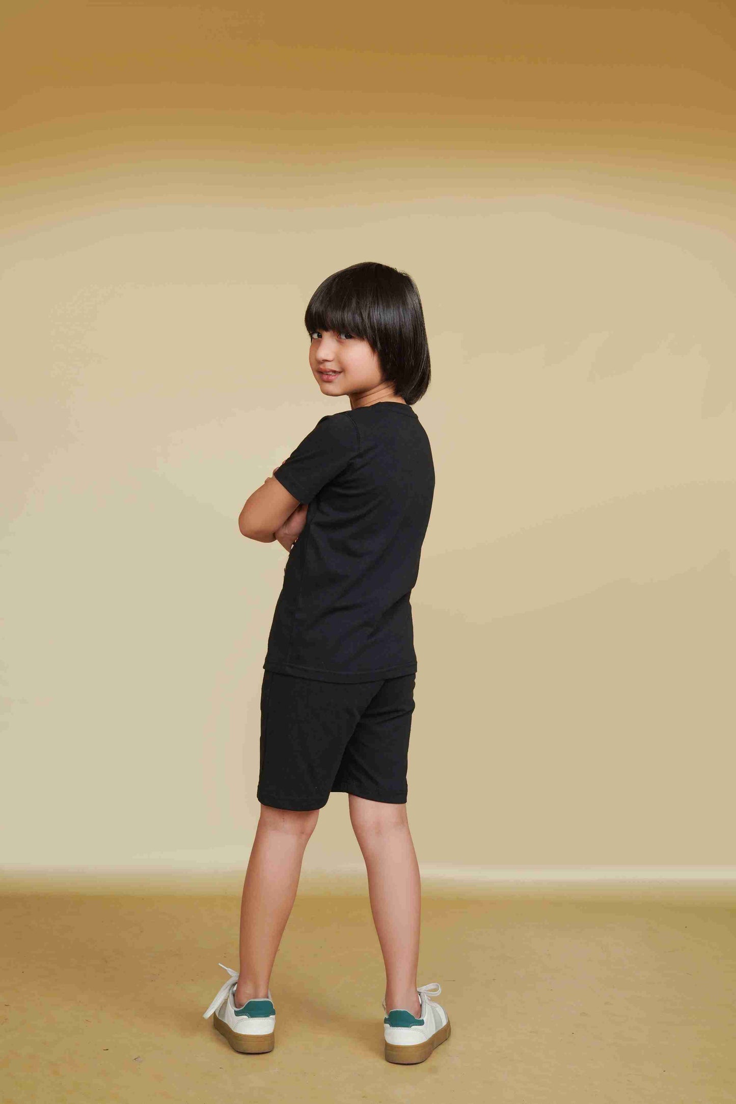 Boys' Black Knit Shirt | Timeless & Versatile – Me&Mum 25SB031-02Y-BLK