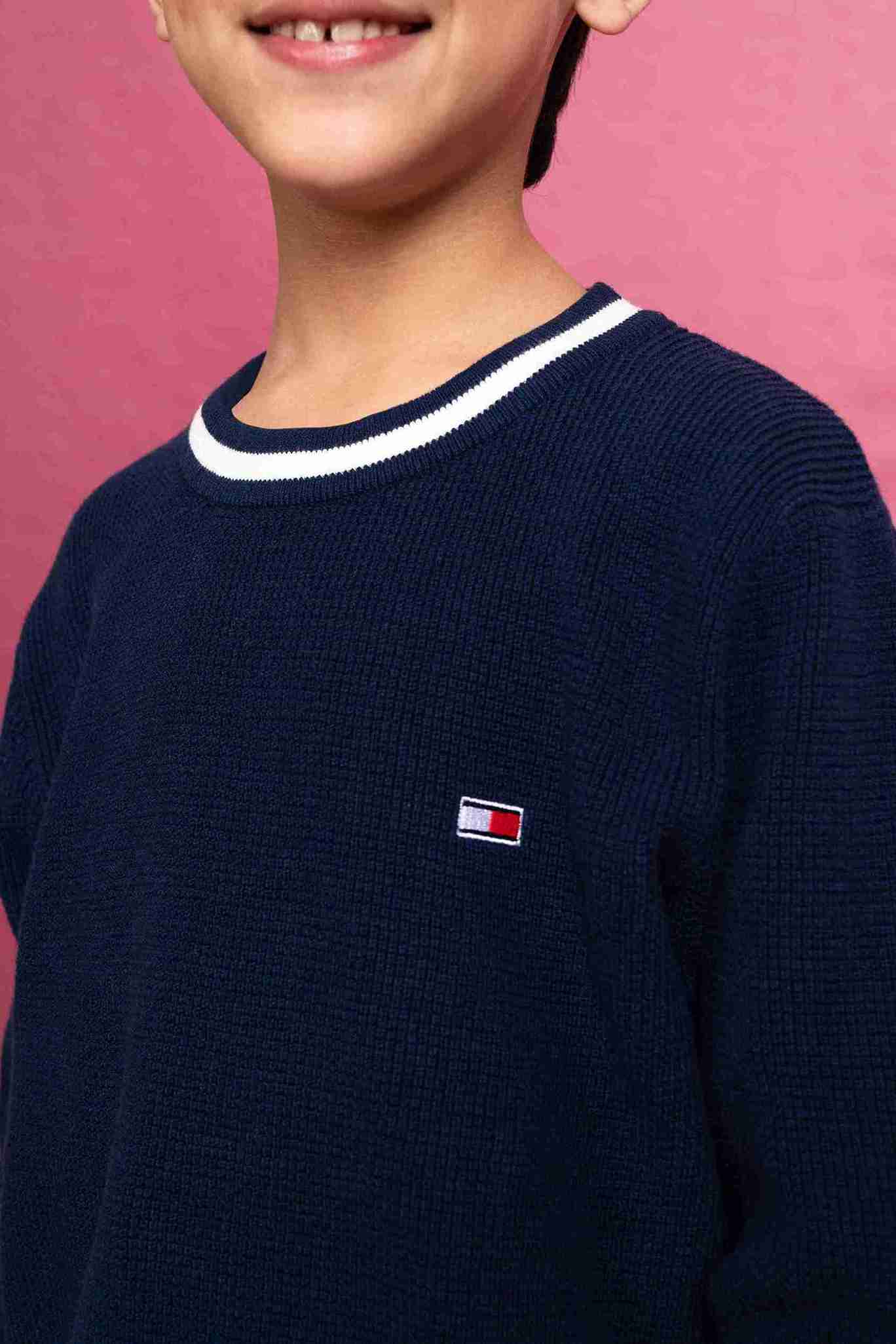 Boys' Casual Navy Blue Shirt – Stylish & Comfortable 24WB315