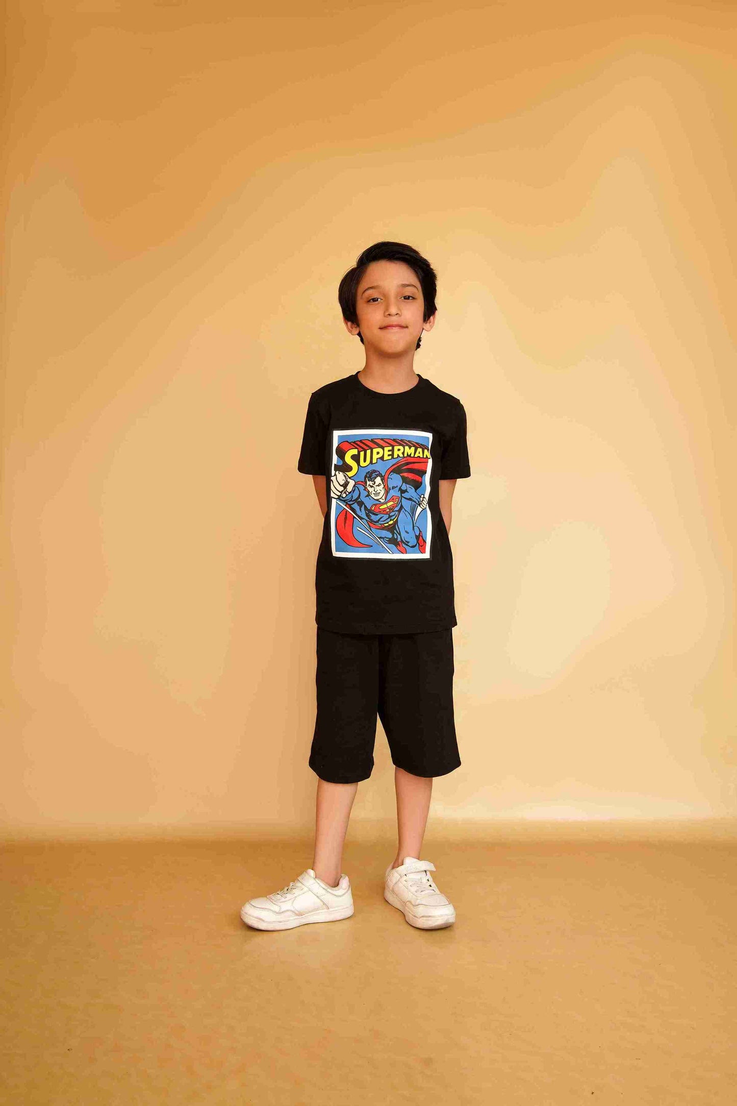 Boys' Black Knit Shirt | Timeless & Versatile – Me&Mum 25SB032-02Y-BLK