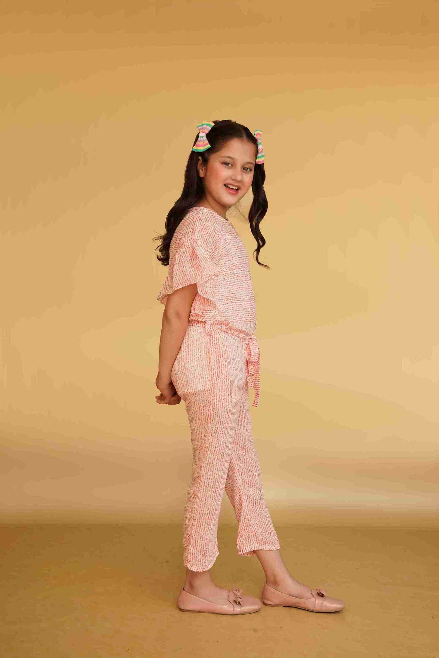 Girls' Pink Jumpsuit | Playful & Comfy – Me&Mum 25SG123-10Y-PNK