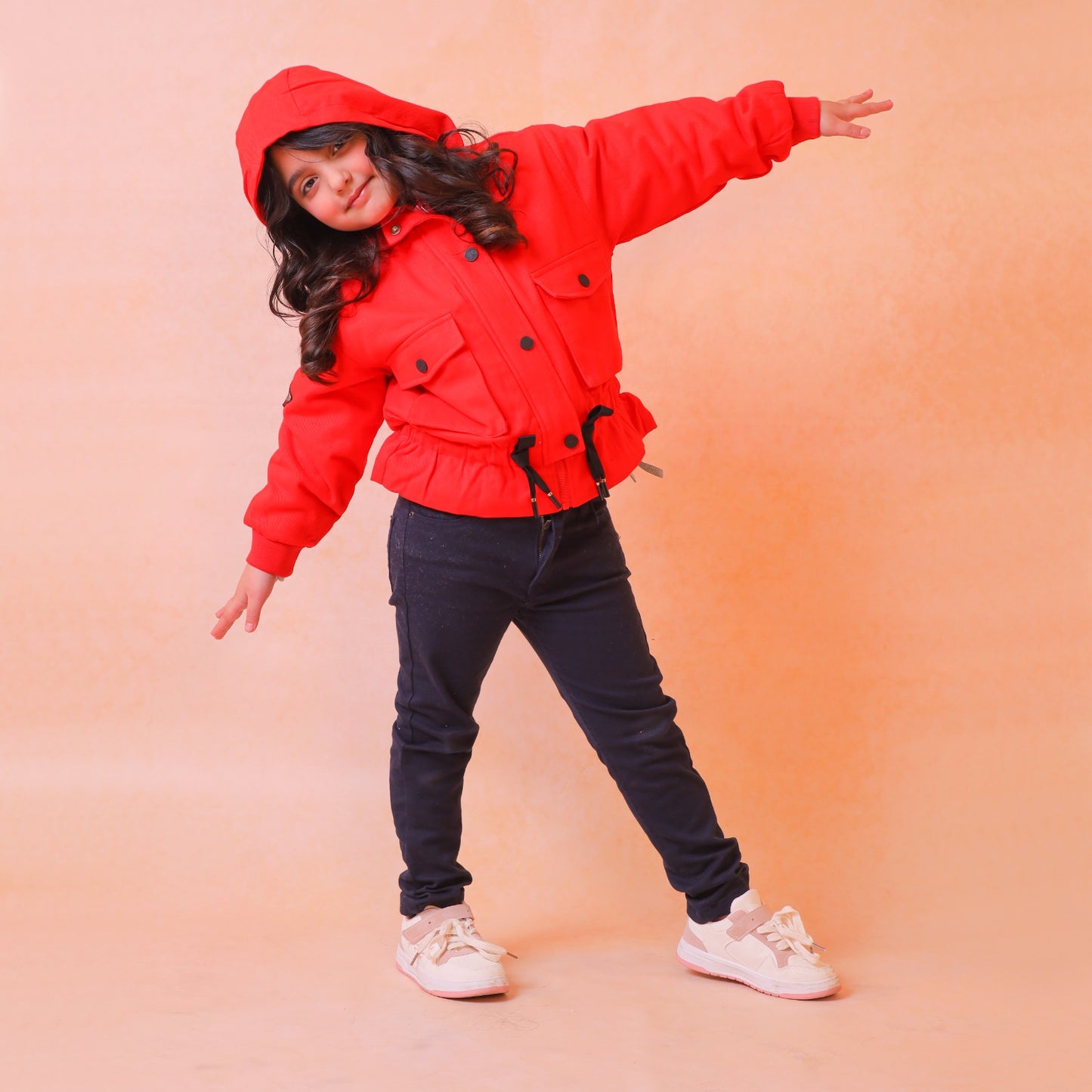 Red Corduroy Jacket 24WG215-02Y-RED