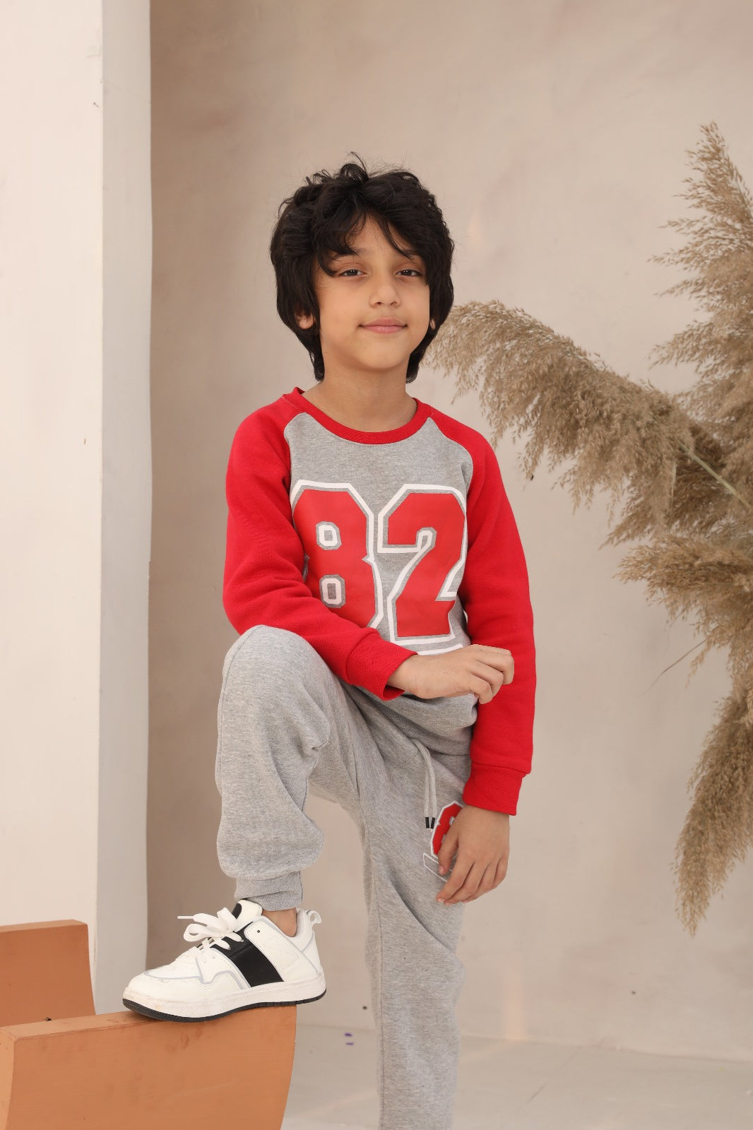 Boys Tracksuit – Bold, Comfortable, and Stylish 24WB066-02Y-RED