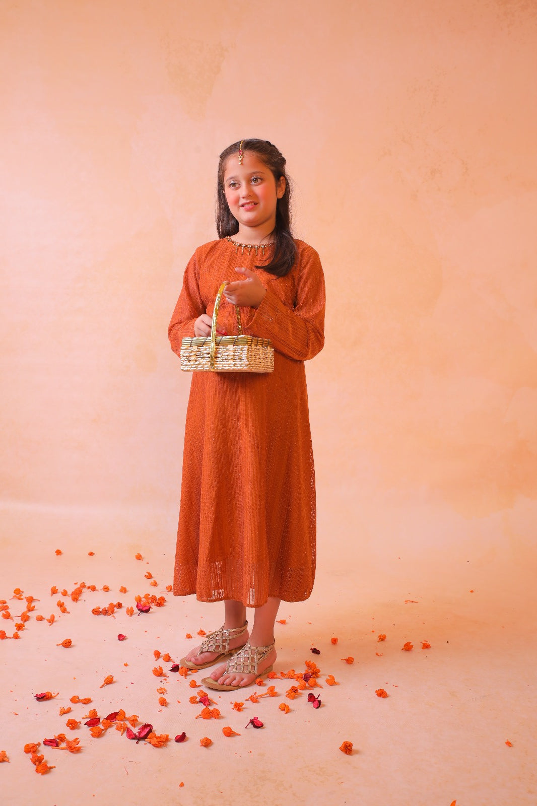 Georgette Chiffon Girls Top 24WG176-02Y-RST