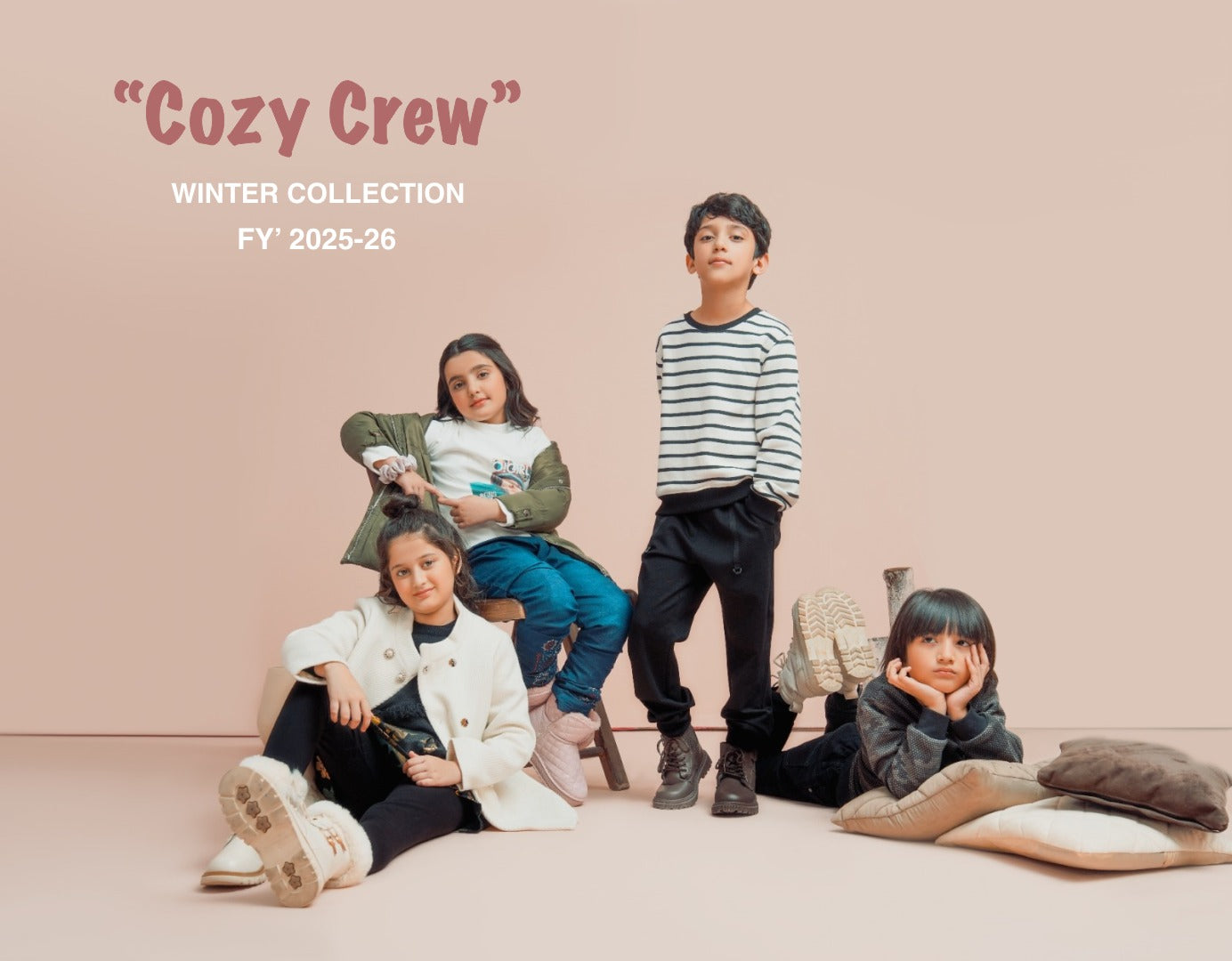 Me&Mum navy-blue quilted winter jacket with faux fur hood for boys - Islamabad cold weather essential