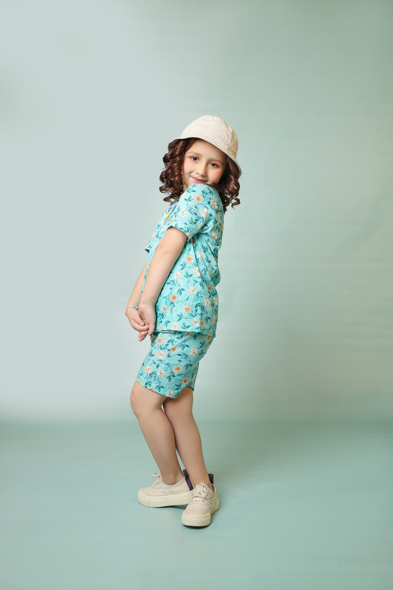 Me&Mum Girls' Nicker Shirt Set – Trendy & Comfortable Kidswear 25SB005-02-FRZ