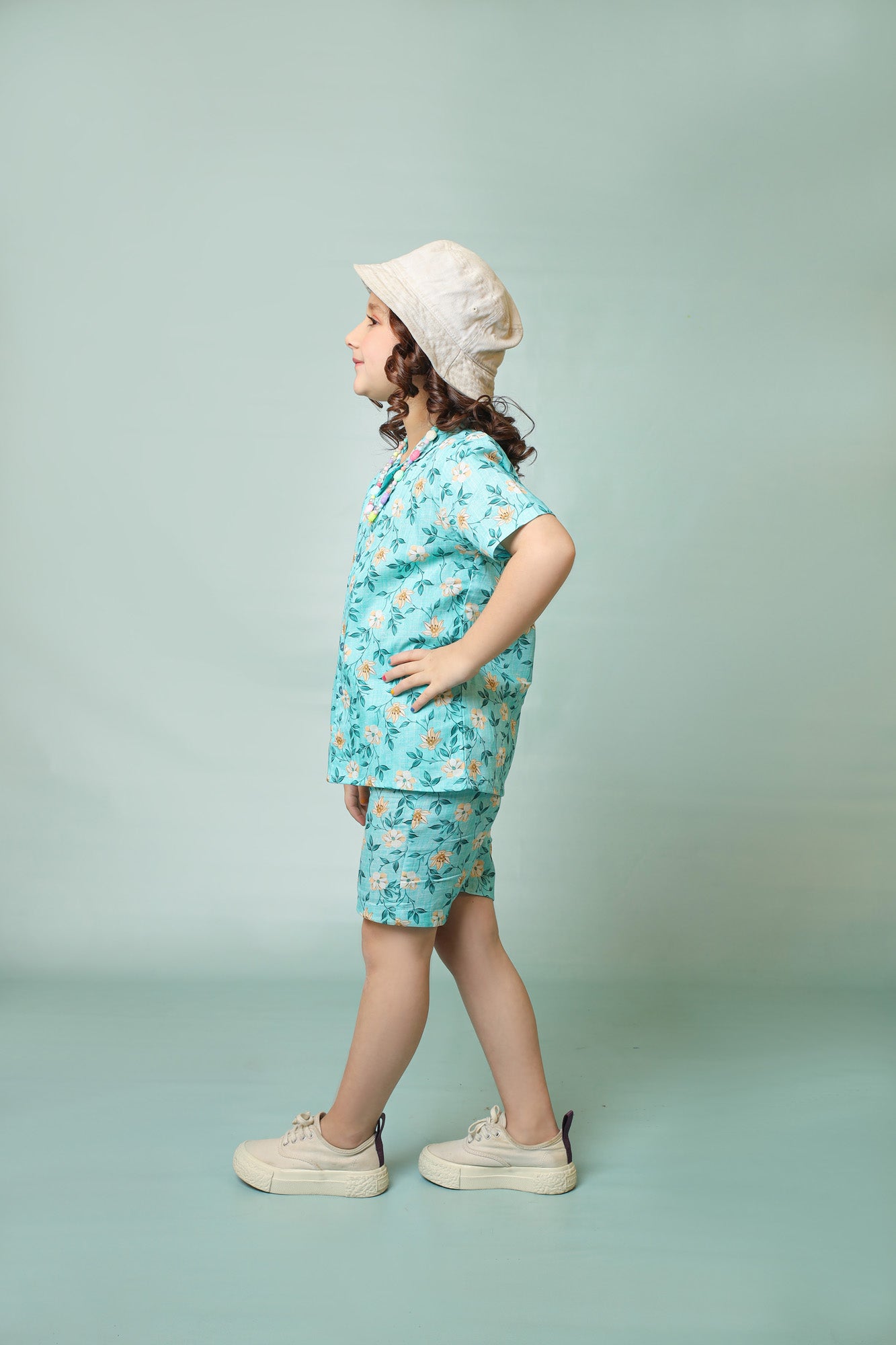 Me&Mum Girls' Nicker Shirt Set – Trendy & Comfortable Kidswear 25SB005-02-FRZ