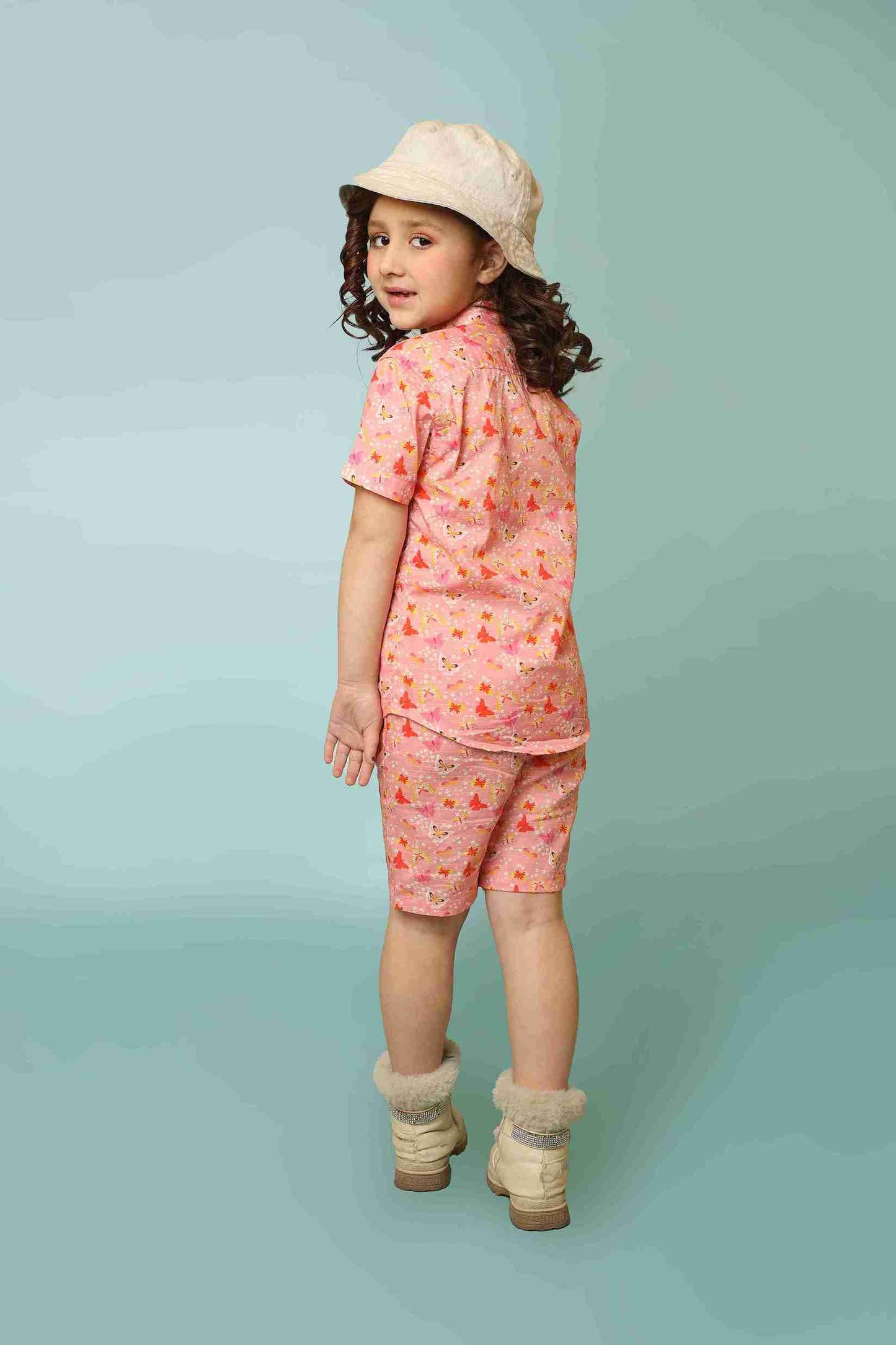 Me&Mum Girls' Nicker Shirt Set – Stylish & Comfortable Kidswear 25SB004-02Y-LPN