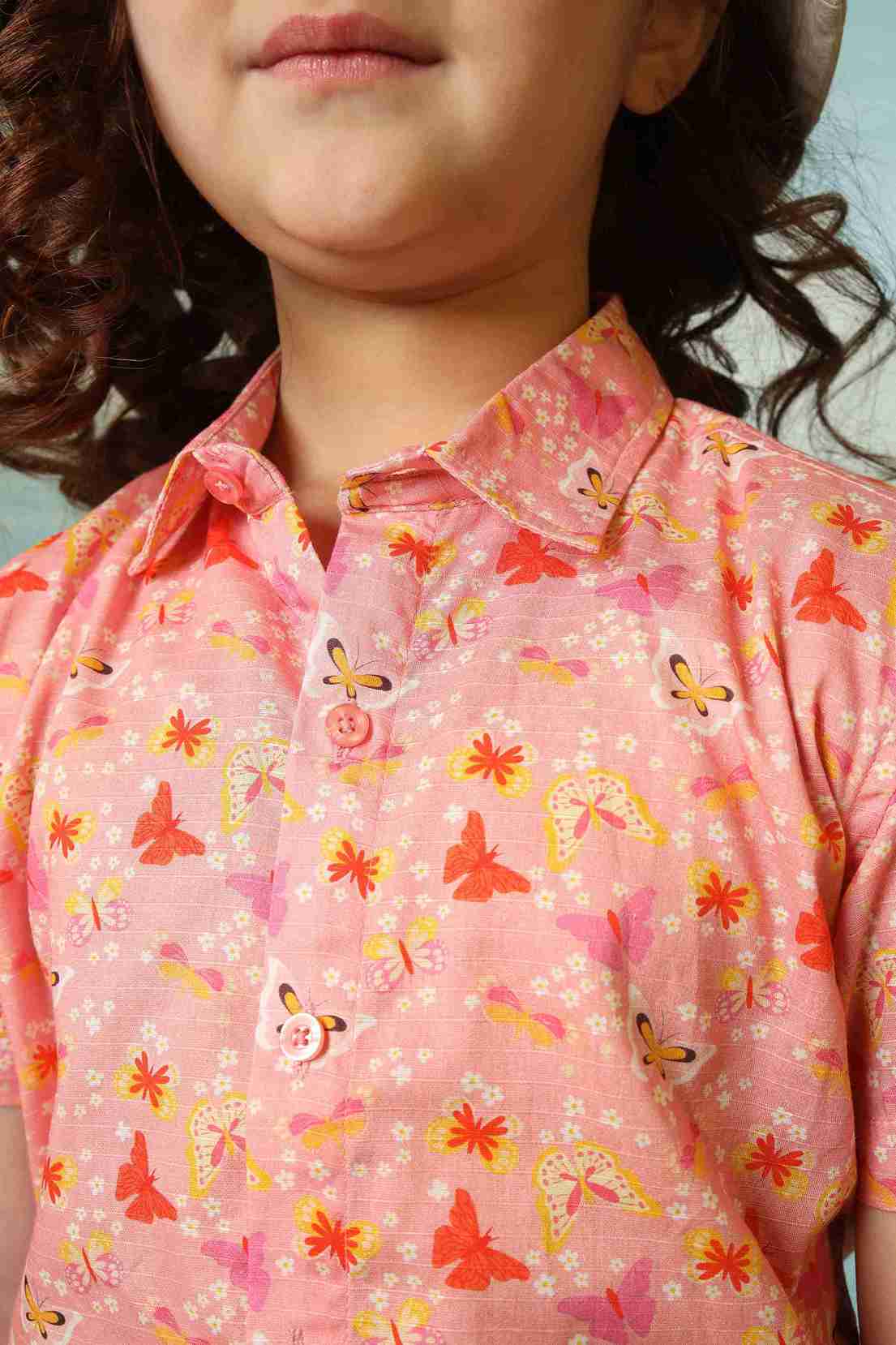 Me&Mum Girls' Nicker Shirt Set – Stylish & Comfortable Kidswear 25SB004-02Y-LPN