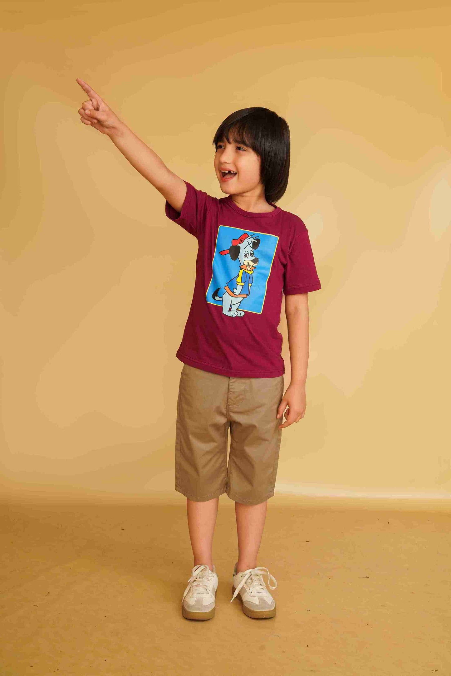 Boys' Maroon T-Shirt – Classic, Stylish & Comfortable 25SB093-02Y-MRN