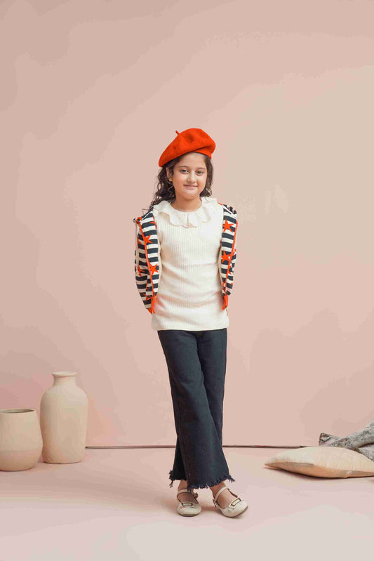 Me&Mum Warm Girls Multicolor Zipper Hoodie 25WBHD004-MUL-MUL