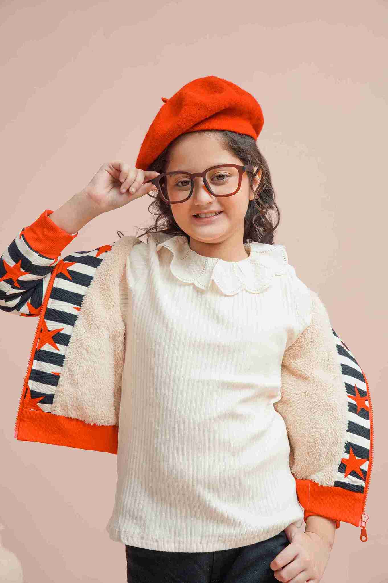 Me&Mum Warm Girls Multicolor Zipper Hoodie 25WBHD004-MUL-MUL