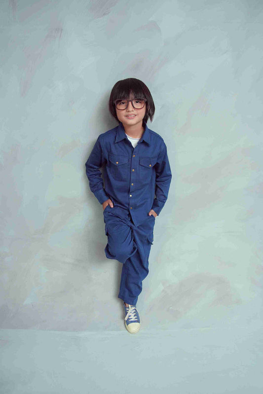 Navy Blue Boys Tracksuit – Soft, Warm & Sporty 25WBSU007