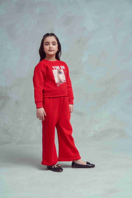 Girls Red Tracksuit – Stylish, Cozy & Perfect for Everyday Wear